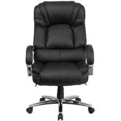 Flash Furniture HERCULES Series Big & Tall 500 Lb. Rated Black LeatherSoft Executive Swivel Ergonomic Office Chair With Chrome Base And Arms -Flash Furniture GUEST 9e1ee081 407d 4f26 a3a3 16f77d7bde93