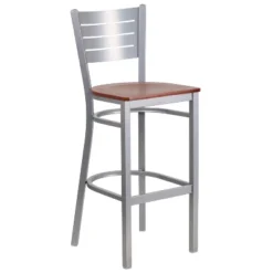 Flash Furniture Silver Slat Back Metal Restaurant Barstool 23 Flash Furniture Silver Slat Back Metal Restaurant Barstool -Flash Furniture GUEST 9e6fdb1e 3745 424e a59e c36bfc546464