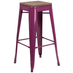 Flash Furniture 30" High Backless Barstool With Square Wood Seat 5 Flash Furniture 30" High Backless Barstool With Square Wood Seat -Flash Furniture GUEST 9edf8c00 248f 4a52 a322 92b9a7dfd4a0