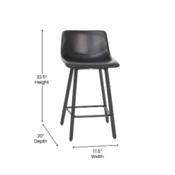 Flash Furniture Caleb Modern Armless 24 Inch Counter Height Stools Commercial Grade With Footrests And Matte Metal Frames, Set Of 2 19 Flash Furniture Caleb Modern Armless 24 Inch Counter Height Stools Commercial Grade With Footrests And Matte Metal Frames, Set Of 2 -Flash Furniture GUEST 9f63fdf2 f417 46f2 b505 a31c3d2d679d