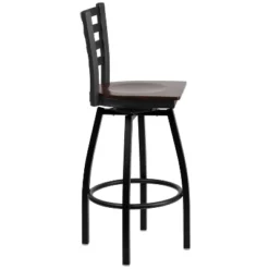 Flash Furniture Black Ladder Back Swivel Metal Barstool 19 Flash Furniture Black Ladder Back Swivel Metal Barstool -Flash Furniture GUEST 9fe7efa8 f661 4d38 84bf f968db264318