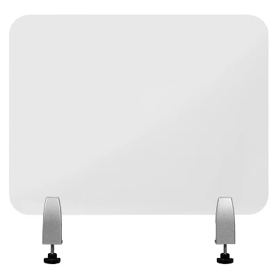 Flash Furniture Clear Acrylic Desk Partition (Hardware Included) 5 Flash Furniture Clear Acrylic Desk Partition (Hardware Included) - Image 5