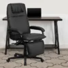 Flash Furniture High Back LeatherSoft Executive Reclining Ergonomic Swivel Office Chair With Arms