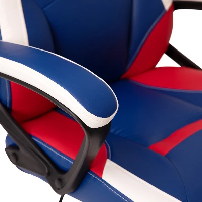 Flash Furniture Ergonomic PC Office Computer Chair - Adjustable Red & Blue Designer Gaming Chair - 360° Swivel - Red Dual Wheel Casters 8 Flash Furniture Ergonomic PC Office Computer Chair - Adjustable Red & Blue Designer Gaming Chair - 360° Swivel - Red Dual Wheel Casters - Image 8
