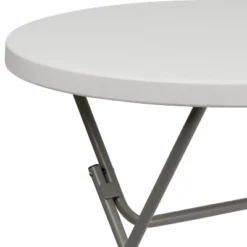 Flash Furniture 2.63-Foot Round Granite White Plastic Folding Table 12 Flash Furniture 2.63-Foot Round Granite White Plastic Folding Table -Flash Furniture GUEST a65f0471 9e71 4285 b147 8bbe8d7989cb