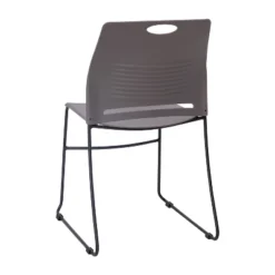 Flash Furniture HERCULES Series Commercial Grade 660 Lb. Capacity Plastic Stack Chair With Powder Coated Sled Base Frame And Integrated Carrying Handle -Flash Furniture GUEST a78906b7 3c0b 4858 9f74 c3323333460e