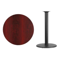 Flash Furniture 36'' Round Laminate Table Top With 24'' Round Bar Height Table Base 6 Flash Furniture 36'' Round Laminate Table Top With 24'' Round Bar Height Table Base -Flash Furniture GUEST a80a65e4 119e 4a91 80ed 17413e29c183
