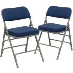 Flash Furniture 2 Pack HERCULES Series Premium Curved Triple Braced & Double Hinged Fabric Upholstered Metal Folding Chair 24 Flash Furniture 2 Pack HERCULES Series Premium Curved Triple Braced & Double Hinged Fabric Upholstered Metal Folding Chair -Flash Furniture GUEST a8ac9486 ebd6 418e 9b8d 4d9b6dfbc197