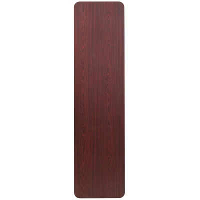 Flash Furniture 6-Foot High Pressure Mahogany Laminate Folding Training Table 1 Flash Furniture 6-Foot High Pressure Mahogany Laminate Folding Training Table