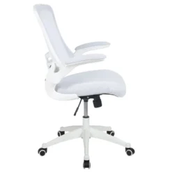 Flash Furniture Mid-Back White Mesh Swivel Ergonomic Task Office Chair With White Frame And Flip-Up Arms 21 Flash Furniture Mid-Back White Mesh Swivel Ergonomic Task Office Chair With White Frame And Flip-Up Arms -Flash Furniture GUEST a8eca05b b3d0 4d7e b596 b43888653863