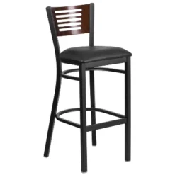 Flash Furniture Black Decorative Slat Back Metal Restaurant Barstool 20 Flash Furniture Black Decorative Slat Back Metal Restaurant Barstool -Flash Furniture GUEST aa18eb74 3f42 40ea a945 4e65556ad252