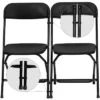 Flash Furniture Black Plastic Ganging Clips - Set Of 2