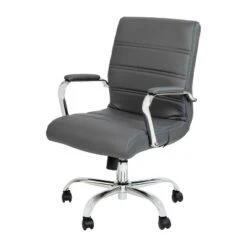 Flash Furniture Mid-Back Executive Swivel Office Chair With Metal Frame And Arms 33 Flash Furniture Mid-Back Executive Swivel Office Chair With Metal Frame And Arms -Flash Furniture GUEST ab29fc38 943e 4659 b25b f1671cf3de0e