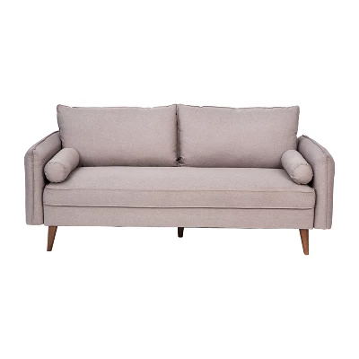 Flash Furniture Evie Mid-Century Modern Sofa With Fabric Upholstery & Solid Wood Legs 6 Flash Furniture Evie Mid-Century Modern Sofa With Fabric Upholstery & Solid Wood Legs - Image 6