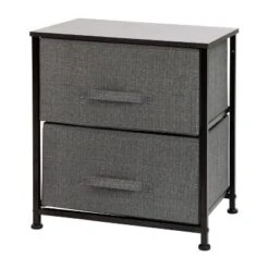 Flash Furniture 2 Drawer Wood Top Nightstand Storage Organizer With Cast Iron Frame And Dark Easy Pull Fabric Drawers 20 Flash Furniture 2 Drawer Wood Top Nightstand Storage Organizer With Cast Iron Frame And Dark Easy Pull Fabric Drawers -Flash Furniture GUEST ac7a2abe f377 41d1 bb6e 10dd01e225a5