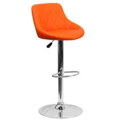 Flash Furniture Contemporary Vinyl Bucket Seat Adjustable Height Barstool With Diamond Pattern Back And Chrome Base 24 Flash Furniture Contemporary Vinyl Bucket Seat Adjustable Height Barstool With Diamond Pattern Back And Chrome Base -Flash Furniture GUEST ad89edfc 76cb 43cf b5d3 877b56901ee8