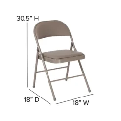 Flash Furniture 2 Pack HERCULES Series Double Braced Vinyl Folding Chair -Flash Furniture GUEST ae4e75d0 5c63 4c7e a63d 60e5ed8172a2