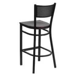 Flash Furniture Black Grid Back Metal Restaurant Barstool -Flash Furniture GUEST aeb4a64c ecb5 4e32 9570 64dd0edb241f