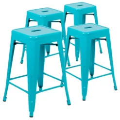 Flash Furniture 24" High Metal Counter-Height, Indoor Bar Stool - Stackable Set Of 4 27 Flash Furniture 24" High Metal Counter-Height, Indoor Bar Stool - Stackable Set Of 4 -Flash Furniture GUEST af103757 08b2 43a2 86f2 444a7772f9c1