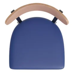 Flash Furniture Wright Commercial Grade Barstool With 500 LB. Capacity Steel Frame, Solid Wood Seat, And Boomerang Back -Flash Furniture GUEST af91a478 e669 4ad1 ab1d 2677e8f950ca