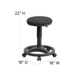 Flash Furniture Black Ergonomic Stool With Foot Ring 9 Flash Furniture Black Ergonomic Stool With Foot Ring -Flash Furniture GUEST b121840c c4d5 448e 9099 f2d6a1e30b43