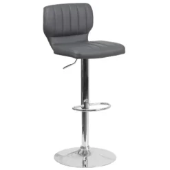 Flash Furniture Contemporary Vinyl Adjustable Height Barstool With Vertical Stitch Back And Chrome Base 30 Flash Furniture Contemporary Vinyl Adjustable Height Barstool With Vertical Stitch Back And Chrome Base -Flash Furniture GUEST b1fb3af1 3ff2 4473 9ffe a17967d890e4