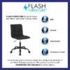 Flash Furniture Sorrento Home And Office Armless Task Office Chair With Tufted Back/Seat