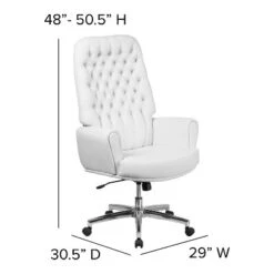 Flash Furniture High Back Traditional Tufted LeatherSoft Executive Swivel Office Chair With Silver Welt Arms 12 Flash Furniture High Back Traditional Tufted LeatherSoft Executive Swivel Office Chair With Silver Welt Arms -Flash Furniture GUEST b244fad5 2c90 469e aa47 d155b7424672