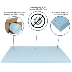 Flash Furniture 14 Inch Metal Platform Bed Frame With 10 Inch Pocket Spring Mattress In A Box And 2 Inch Cool Gel Memory Foam Topper 23 Flash Furniture 14 Inch Metal Platform Bed Frame With 10 Inch Pocket Spring Mattress In A Box And 2 Inch Cool Gel Memory Foam Topper -Flash Furniture GUEST b40386fd 449e 4017 986b 8aec76b7fbaa