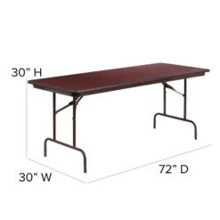 Flash Furniture 6-Foot High Pressure Mahogany Laminate Folding Banquet Table 10 Flash Furniture 6-Foot High Pressure Mahogany Laminate Folding Banquet Table -Flash Furniture GUEST b42b886c d8fd 4d20 a3b9 63e7b1946f0d