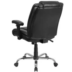 Flash Furniture HERCULES Series Big & Tall 400 Lb. Rated Black LeatherSoft Ergonomic Task Office Chair With Chrome Base And Adjustable Arms -Flash Furniture GUEST b438ddbf 3ff2 4af5 afe0 96285c1d2140