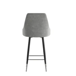 Flash Furniture Commercial Gray LeatherSoft Counter Height Stools With Chrome Accents - 2 Pack 17 Flash Furniture Commercial Gray LeatherSoft Counter Height Stools With Chrome Accents - 2 Pack -Flash Furniture GUEST b4df80db d74e 432d 9bb6 18bc7265a5bb