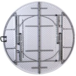 Flash Furniture 5.89-Foot Round Bi-Fold Granite White Plastic Banquet And Event Folding Table With Carrying Handle 16 Flash Furniture 5.89-Foot Round Bi-Fold Granite White Plastic Banquet And Event Folding Table With Carrying Handle -Flash Furniture GUEST b4f1ba8e c623 4acb 940e 891fcfa82bdf