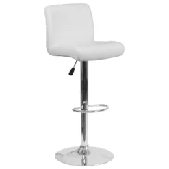 Flash Furniture Contemporary Vinyl Adjustable Height Barstool With Rolled Seat And Chrome Base 26 Flash Furniture Contemporary Vinyl Adjustable Height Barstool With Rolled Seat And Chrome Base -Flash Furniture GUEST b840682a 8550 4a54 ba22 444ae869fd04