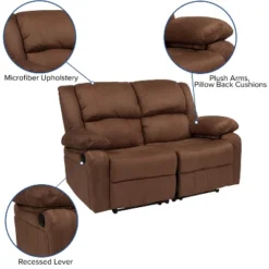 Flash Furniture Harmony Series Loveseat With Two Built-In Recliners 18 Flash Furniture Harmony Series Loveseat With Two Built-In Recliners -Flash Furniture GUEST b88651d9 39d8 4988 95f0 78e0ea568dbc