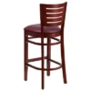 Flash Furniture Slat Back Wooden Restaurant Barstool