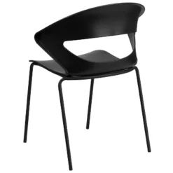 Flash Furniture HERCULES Series 440 Lb. Capacity Black Stack Chair -Flash Furniture GUEST b9d01dad 3b25 4465 b715 c7abb23cc675