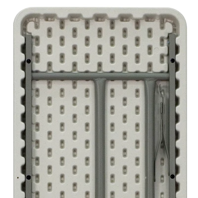 Flash Furniture 6-Foot Granite White Plastic Folding Training Table 2 Flash Furniture 6-Foot Granite White Plastic Folding Training Table - Image 2