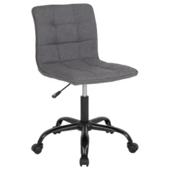 Flash Furniture Sorrento Home And Office Armless Task Office Chair With Tufted Back/Seat -Flash Furniture GUEST baebd7d7 5fe5 4167 9e2c d255221bdd6a