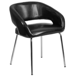Flash Furniture Fusion Series Contemporary LeatherSoft Side Reception Chair With Chrome Legs 26 Flash Furniture Fusion Series Contemporary LeatherSoft Side Reception Chair With Chrome Legs -Flash Furniture GUEST bb4b2ba7 4352 4e0b a074 c2da06eeb509