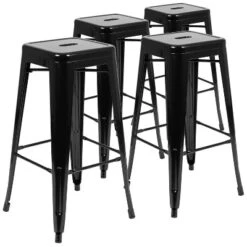 Flash Furniture 30" High Metal Indoor Bar Stool - Stackable Set Of 4 24 Flash Furniture 30" High Metal Indoor Bar Stool - Stackable Set Of 4 -Flash Furniture GUEST bc27e7ce ef71 46e6 a89e 4e8ca59f4df0