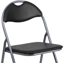 Flash Furniture 4 Pack HERCULES Series Black Vinyl Metal Folding Chair With Carrying Handle 15 Flash Furniture 4 Pack HERCULES Series Black Vinyl Metal Folding Chair With Carrying Handle -Flash Furniture GUEST bc297808 682c 40a5 8b66 c78025895259