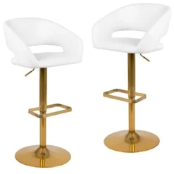 Flash Furniture Contemporary Vinyl Adjustable Height Barstool With Rounded Mid-Back, Set Of 2 25 Flash Furniture Contemporary Vinyl Adjustable Height Barstool With Rounded Mid-Back, Set Of 2 -Flash Furniture GUEST bcbe5d9e e2ac 46bc 82aa d5e765232e60