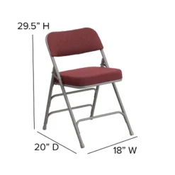 Flash Furniture 2 Pack HERCULES Series Premium Curved Triple Braced & Hinged Fabric Upholstered Metal Folding Chair 15 Flash Furniture 2 Pack HERCULES Series Premium Curved Triple Braced & Hinged Fabric Upholstered Metal Folding Chair -Flash Furniture GUEST bdc16fb7 488b 4ed1 8276 e7e0c34009dc