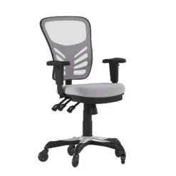 Flash Furniture Nicholas Mid-Back Multifunction Executive Swivel Ergonomic Office Chair With Adjustable Arms And Transparent Roller Wheels 35 Flash Furniture Nicholas Mid-Back Multifunction Executive Swivel Ergonomic Office Chair With Adjustable Arms And Transparent Roller Wheels -Flash Furniture GUEST bdf3508d 0888 468d a0b8 0fb21c76d752