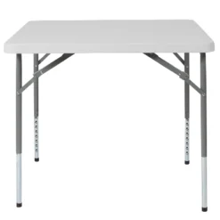 Flash Furniture 2.79-Foot Square Height Adjustable Granite White Plastic Folding Table 14 Flash Furniture 2.79-Foot Square Height Adjustable Granite White Plastic Folding Table -Flash Furniture GUEST be00ecb6 1cfe 4557 af2a 627f5d4fb22b