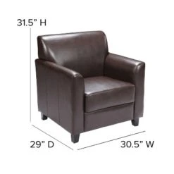 Flash Furniture HERCULES Diplomat Series LeatherSoft Chair With Clean Line Stitched Frame -Flash Furniture GUEST be4b9a01 f92c 44d1 891b 99f2ba46c127