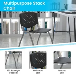 Flash Furniture HERCULES Series 880 Lb. Capacity Plastic Stack Chair With Powder Coated Frame 18 Flash Furniture HERCULES Series 880 Lb. Capacity Plastic Stack Chair With Powder Coated Frame -Flash Furniture GUEST be6f70e5 f65a 4dcf 924c 3868bbedf707