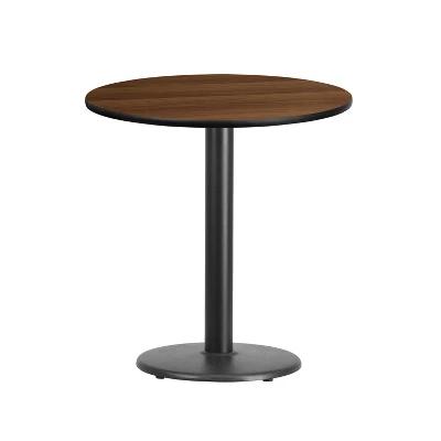 Flash Furniture 24'' Round Laminate Table Top With 18'' Round Table Height Base 4 Flash Furniture 24'' Round Laminate Table Top With 18'' Round Table Height Base - Image 4