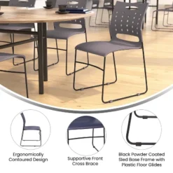 Flash Furniture 5 Pack HERCULES Series 881 Lb. Capacity Sled Base Stack Chair With Air-Vent Back 16 Flash Furniture 5 Pack HERCULES Series 881 Lb. Capacity Sled Base Stack Chair With Air-Vent Back -Flash Furniture GUEST bf614d6e a1d0 41a9 9cf7 ac12ba104e0a